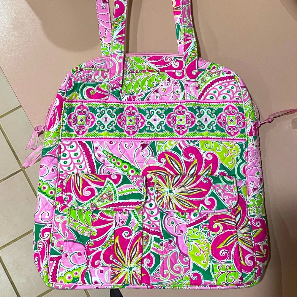 Vera Bradley Pinwheel Pink Tall Tote